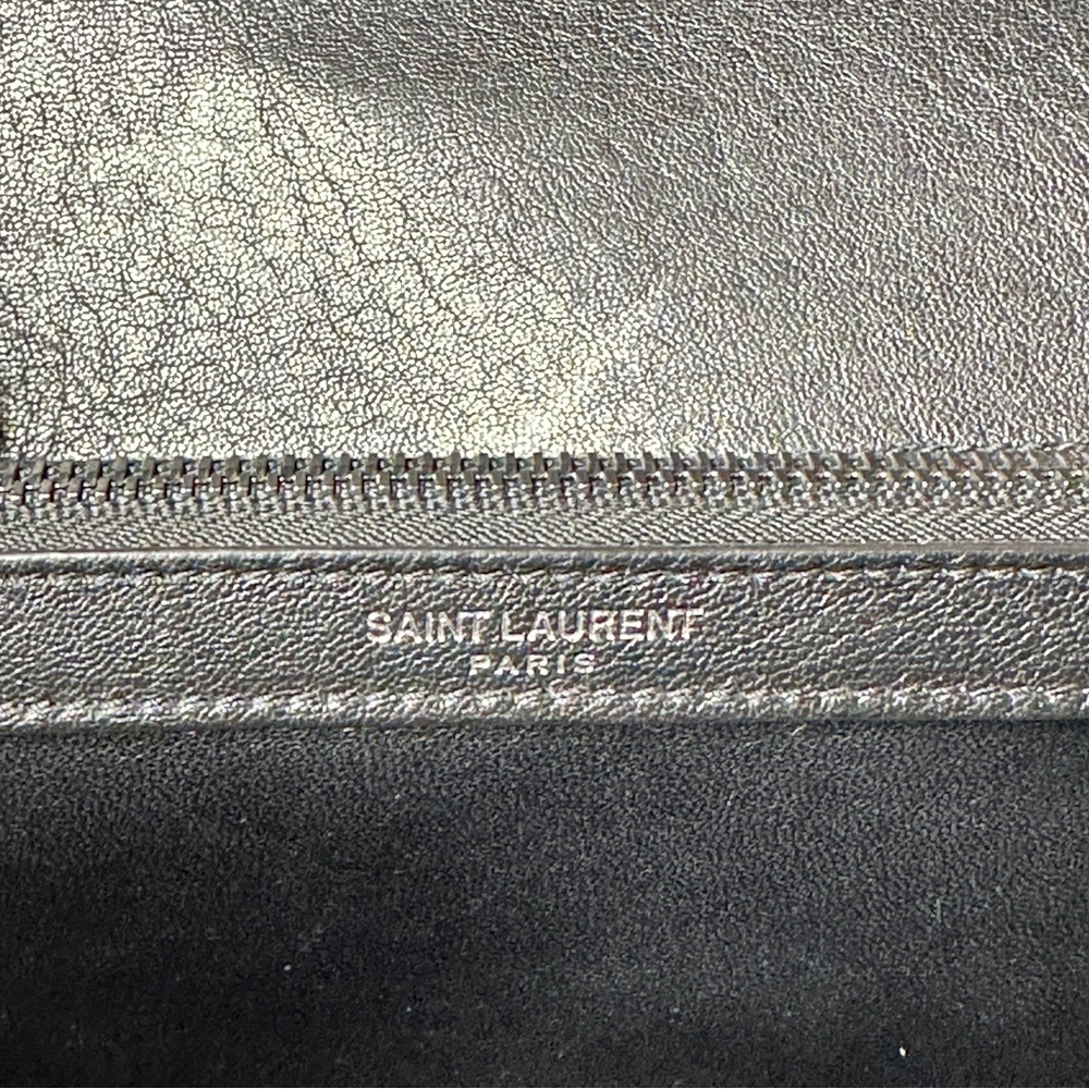 Yves Saint Laurent College Medium Matelasse Lambskin V-Flap Crossbody - Picture 11 of 14